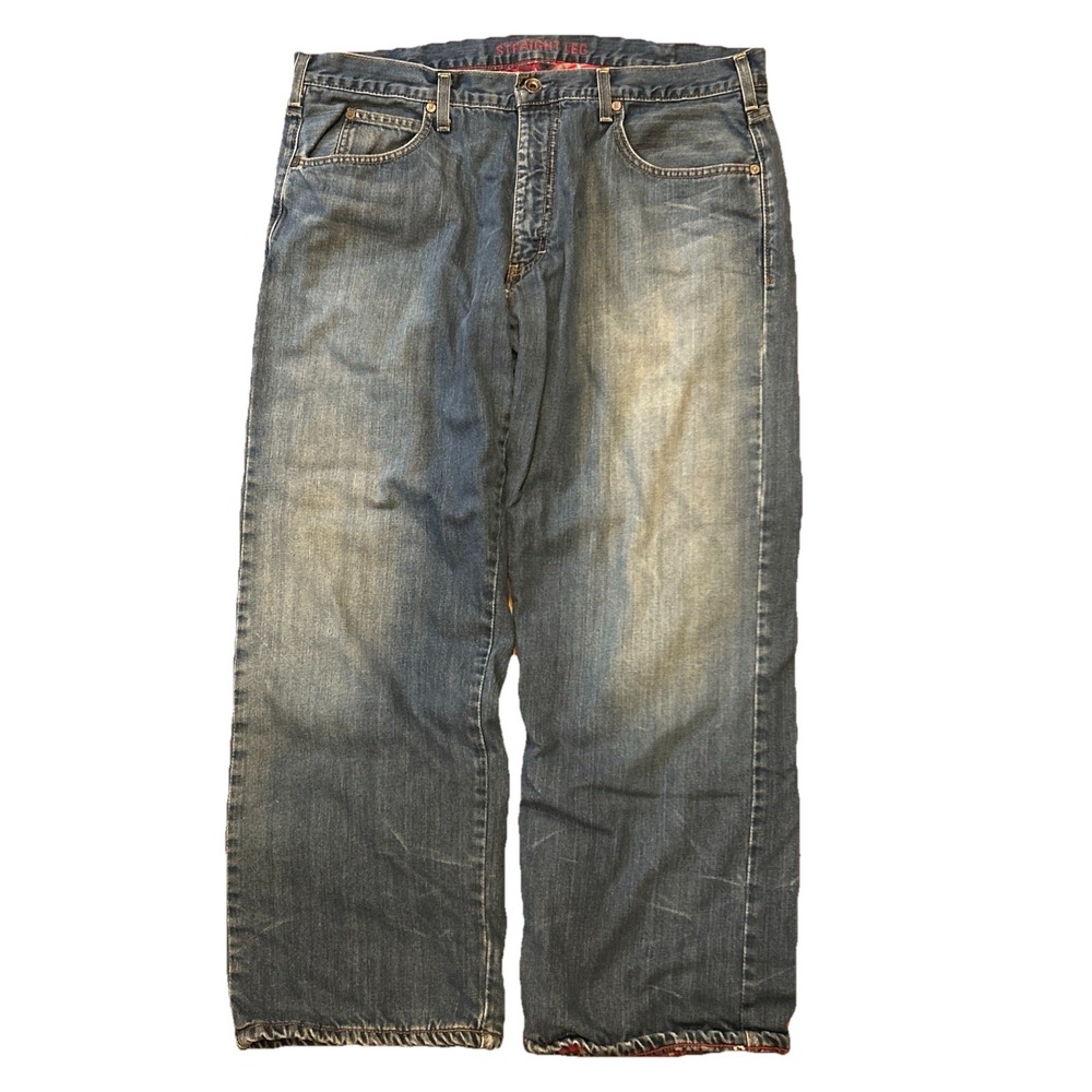 J. Crew Denim Jeans‎ Straight Leg 38x30 Flannel Lined Lumberjack Medium Wash